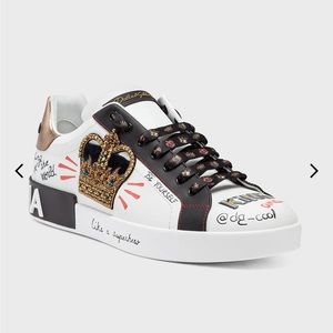 Dolce & Gabbana Portodino Sneakers Nappa Calfskin with Patch